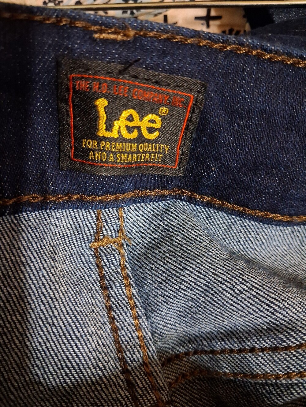 New Womens 26W Short Lee Midrise Straight Leg Jeans - Dark Indigo - Picture 6 of 6